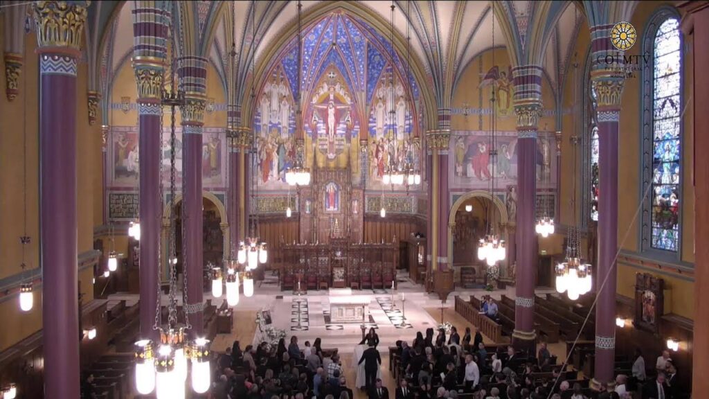 Inside the Cathedral of the Madeleine during Vince’s Funeral Mass.